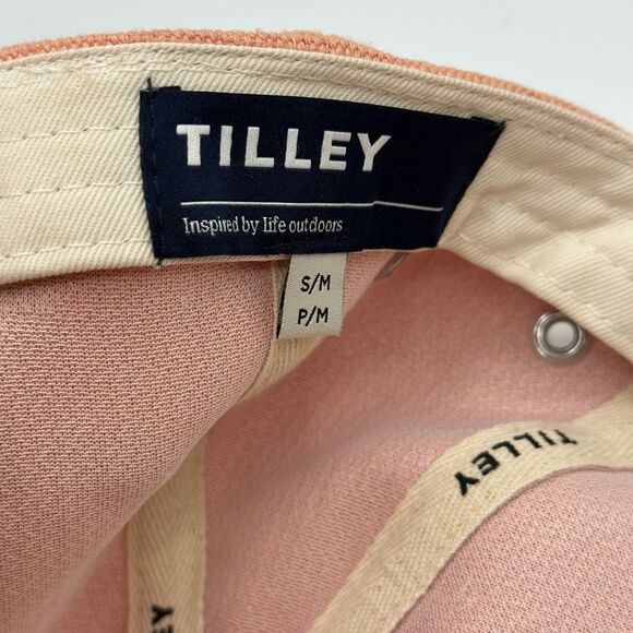 Tilley - Unisex Waxed Baseball Cap Peach Colored Size Small/Medium